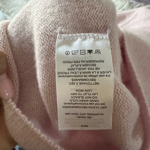 The Row cashmere light pink Leona sleeveless turtleneck (C3) - Picture 6 of 6